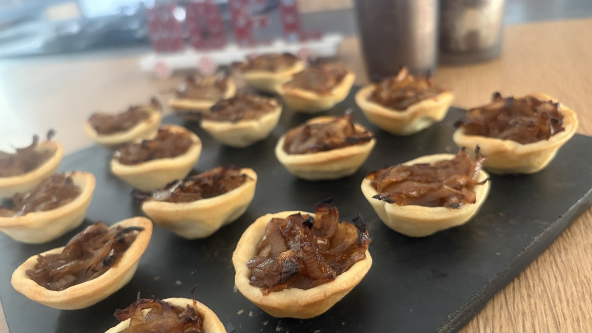 Tartelettes d’oignons confits