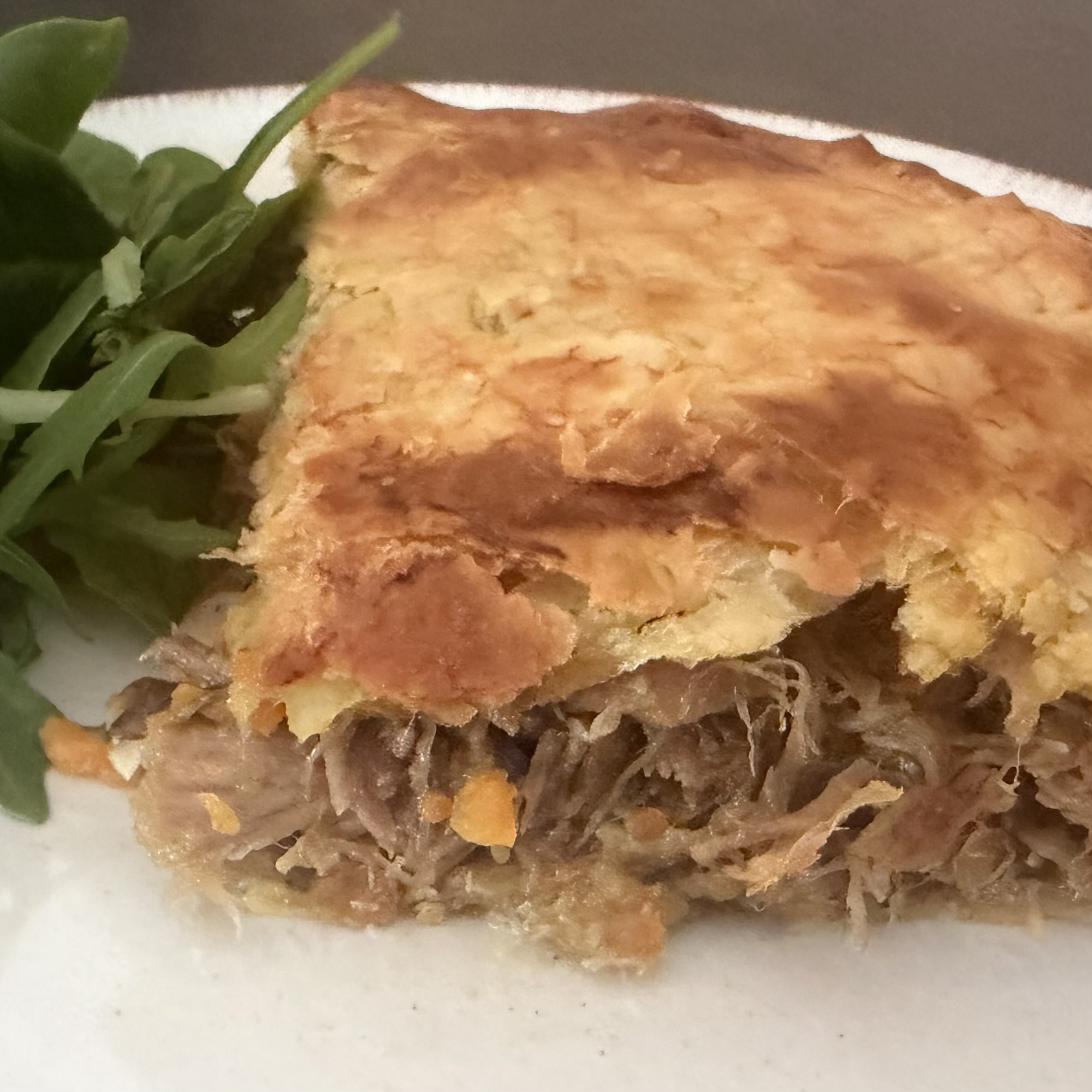 Tourte au confit de canard