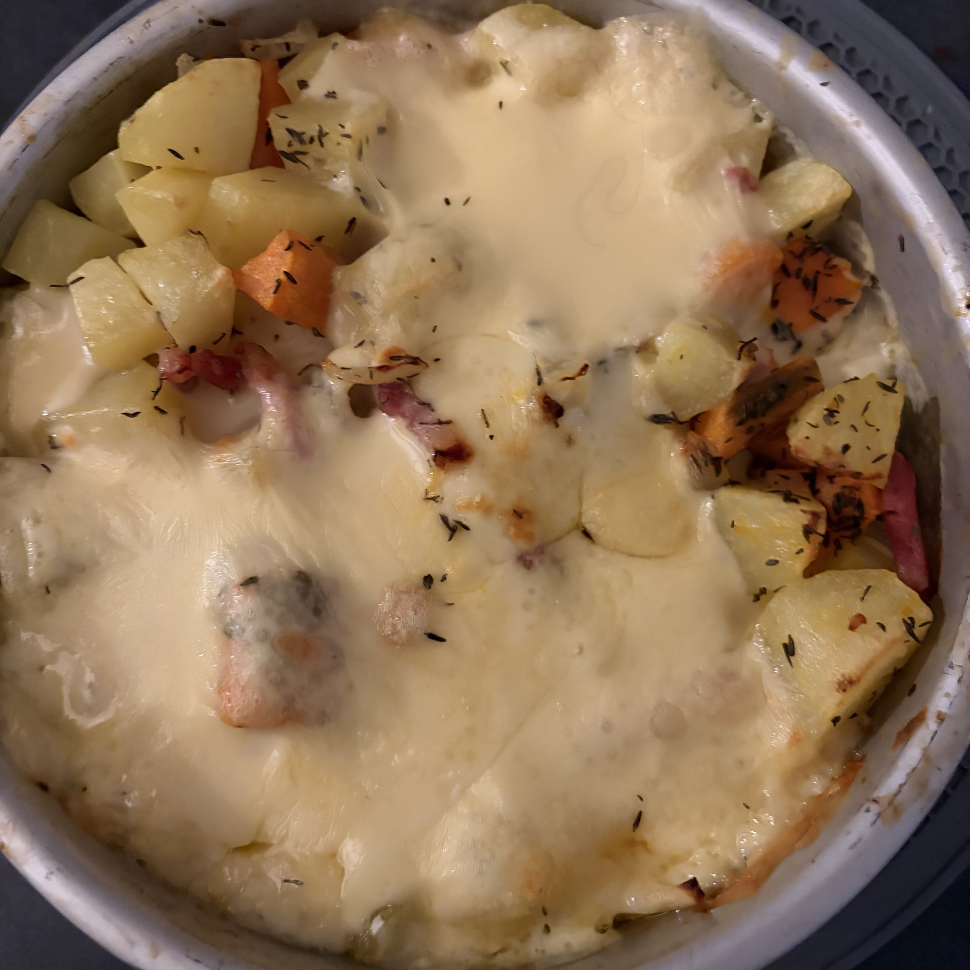 Gratin de légumes à la raclette