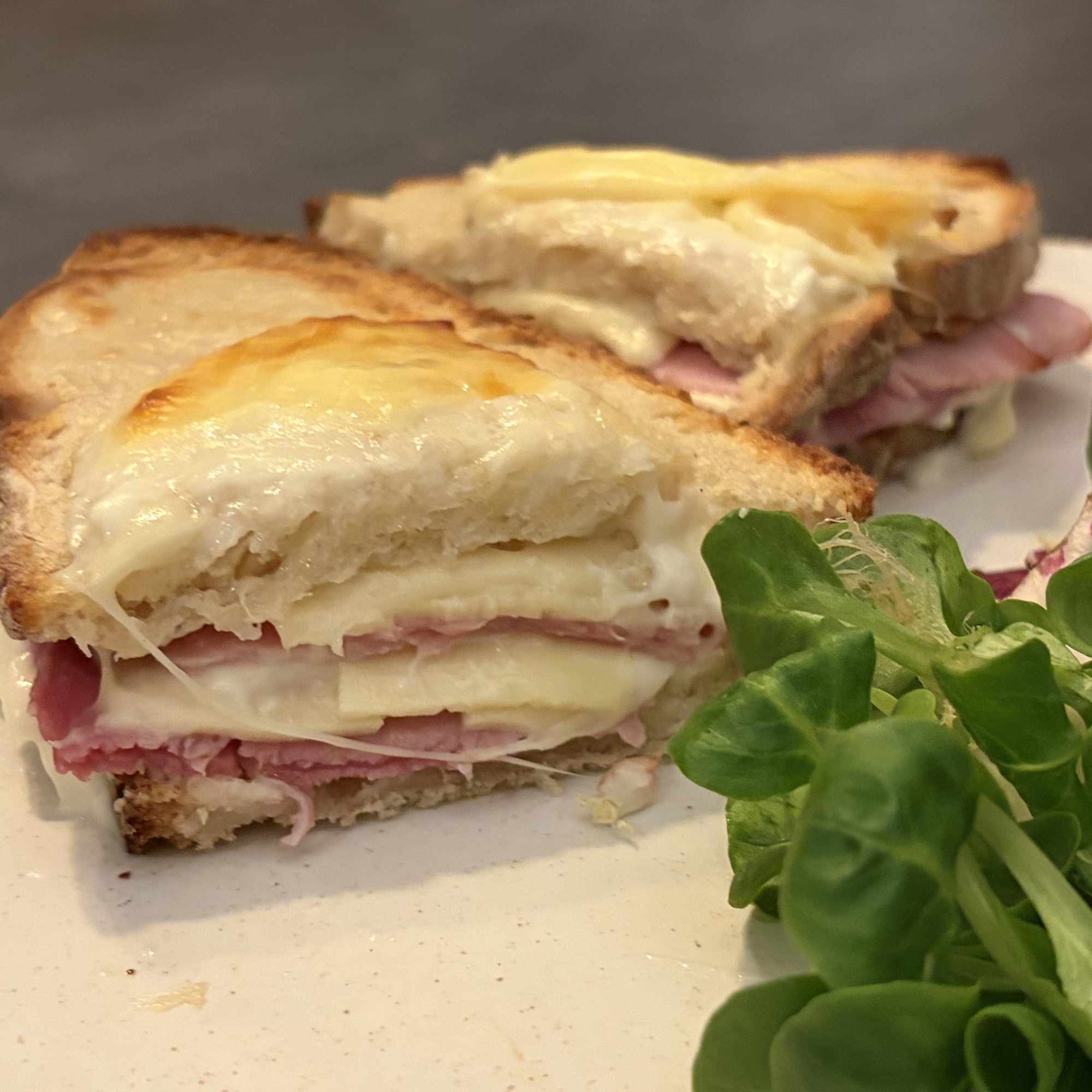 Croque monsieur rustique au pain de campagne