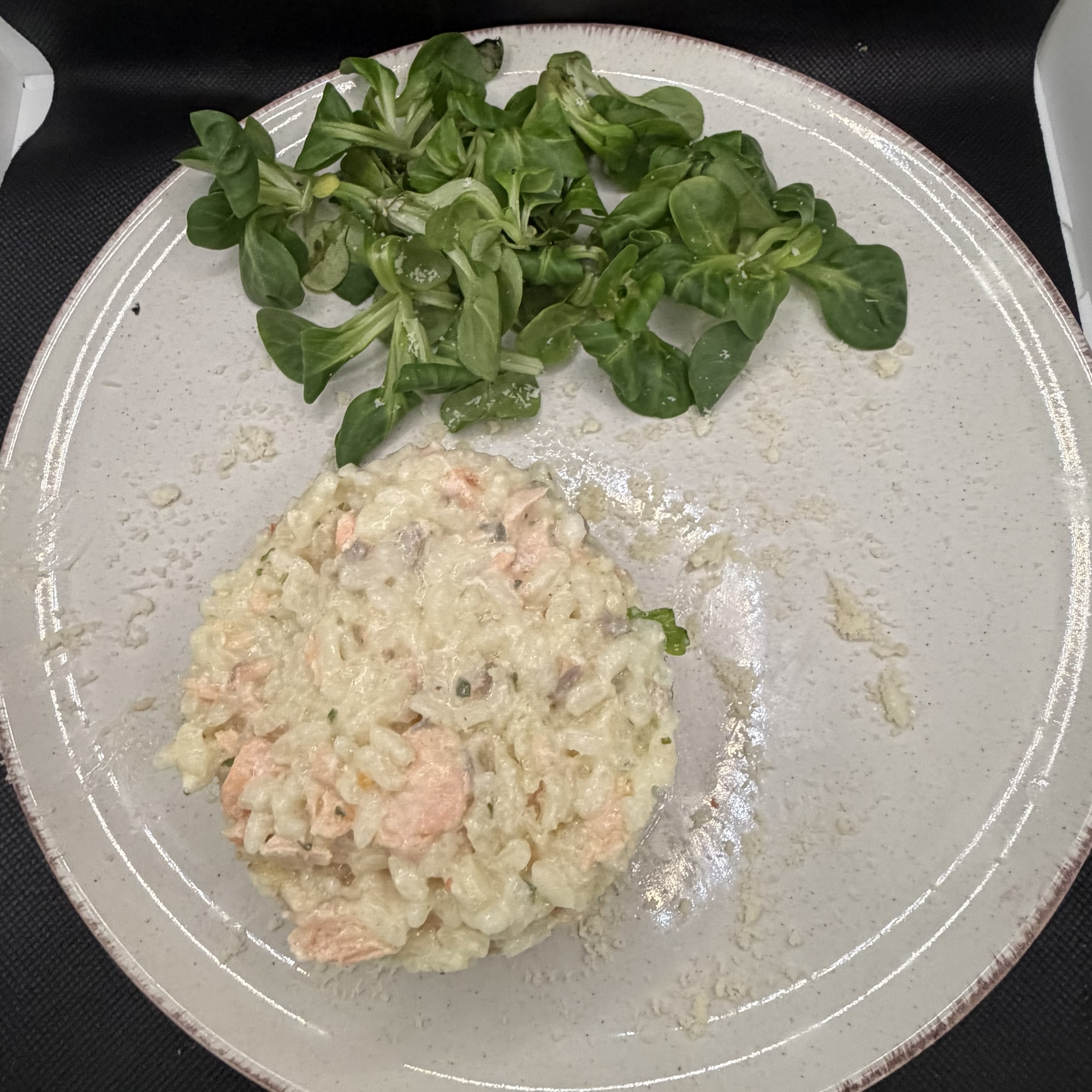Risotto au pavé de saumon
