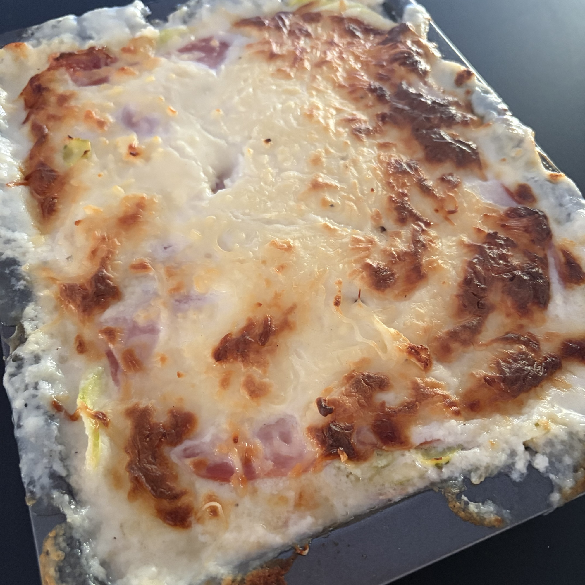 🥒 Gratin de courgettes façon lasagnes au jambon