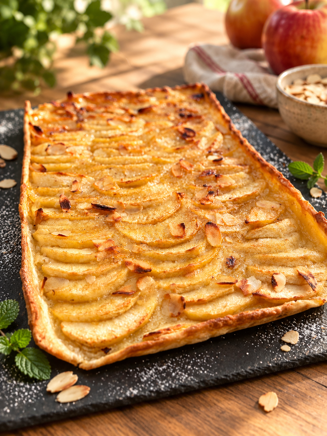 🍎 Tarte fine aux pommes : simple et efficace