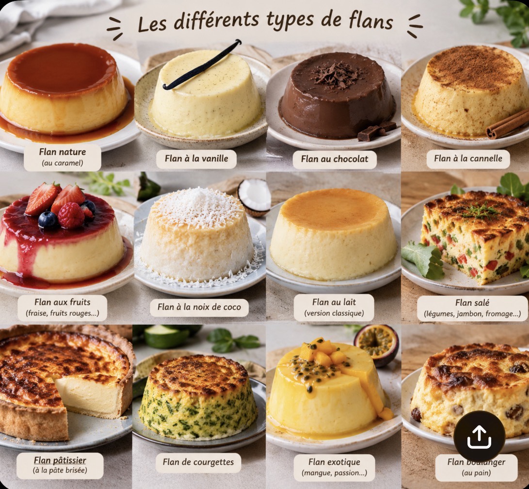 Flan pâtissier, flan aux œufs, flan caramel… Quels sont les différents types de flans dans le monde ?